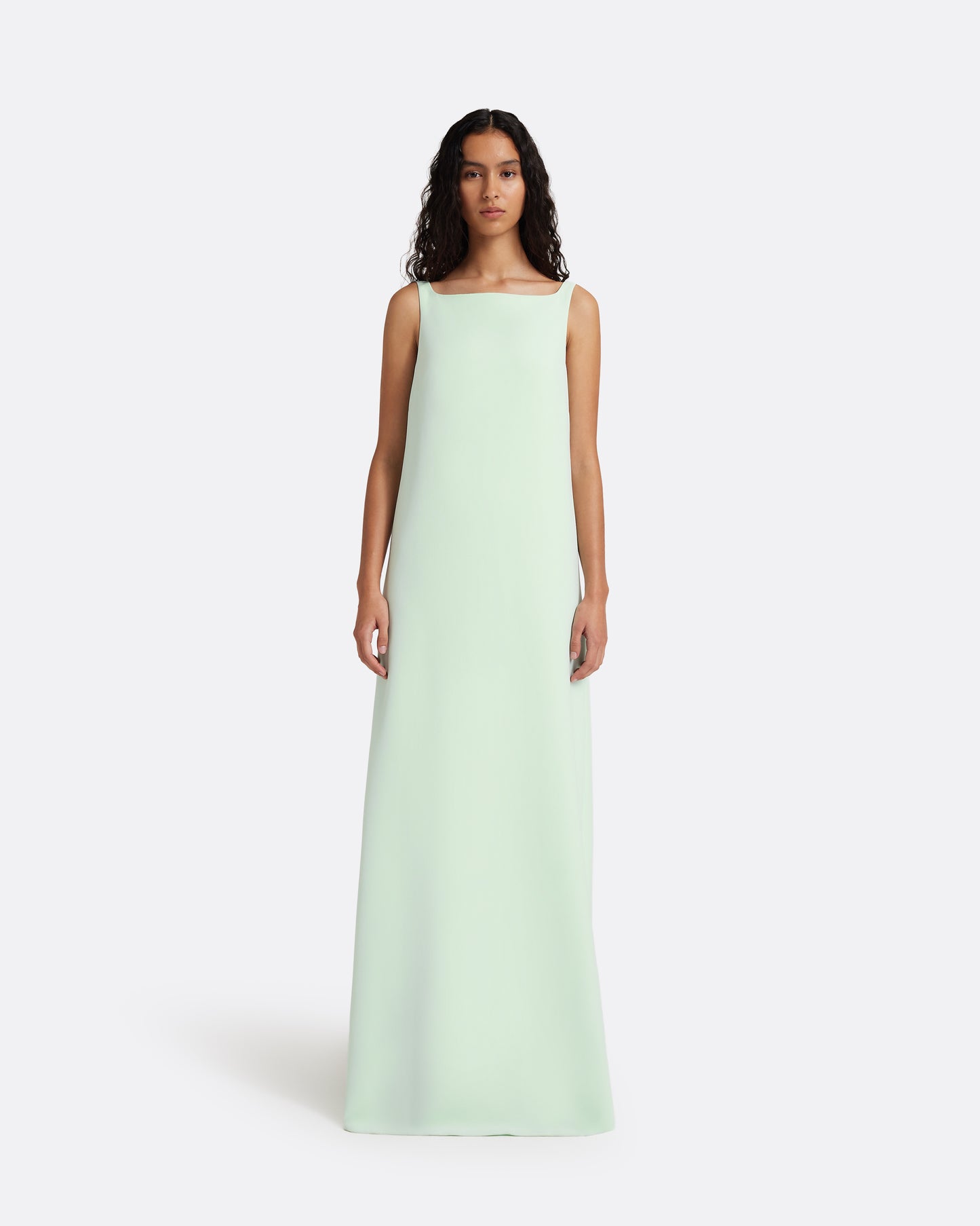 Cielle Long Dress in Sea Glass – Safiyaa London