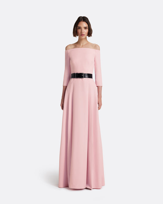 Amadora Long Dress in Lychee