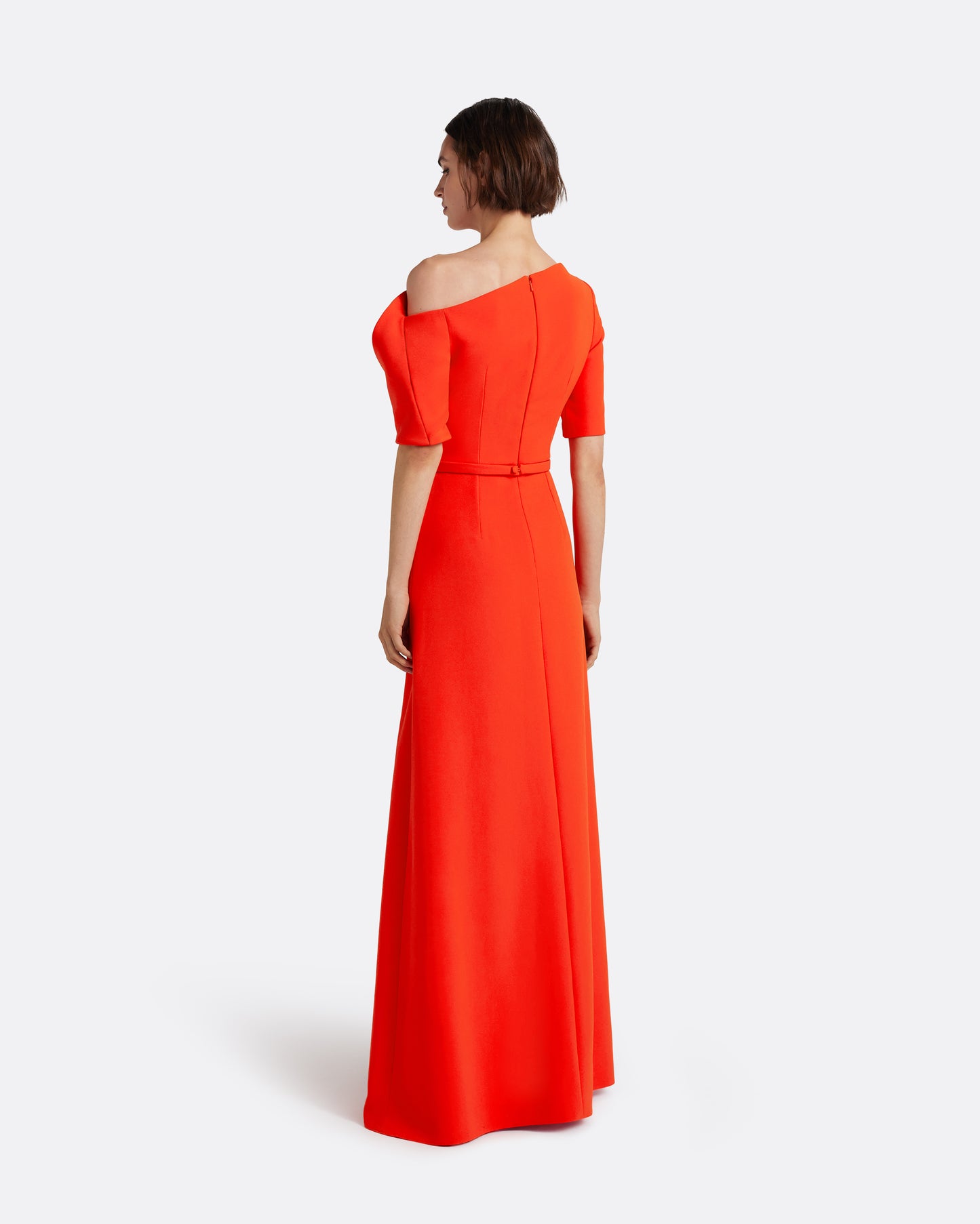 Stephanie Long Dress in Apple Red