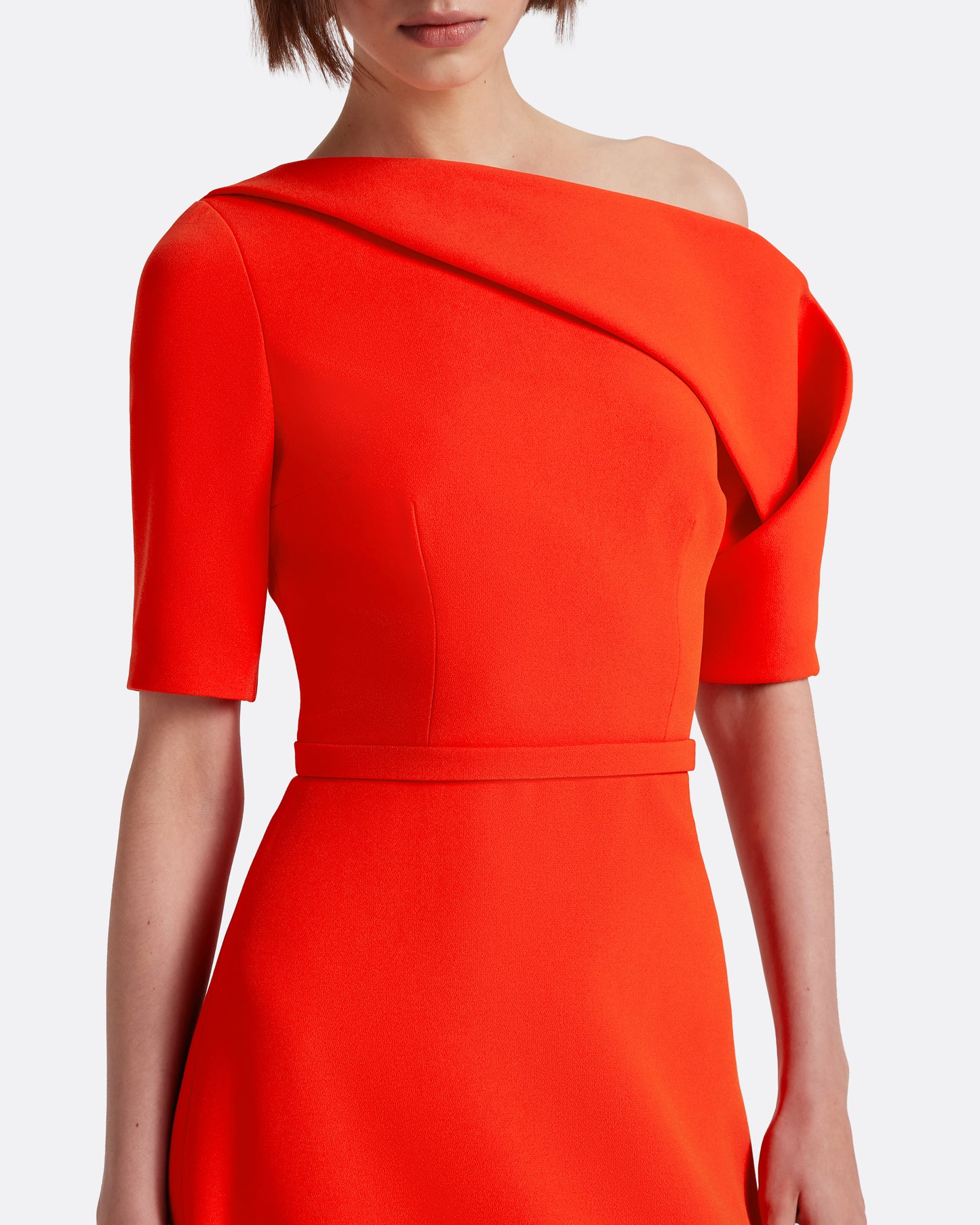 Stephanie Long Dress in Apple Red