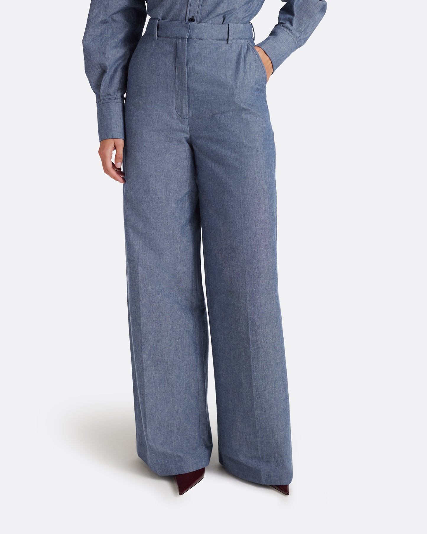 Touca Trouser in Blue blend