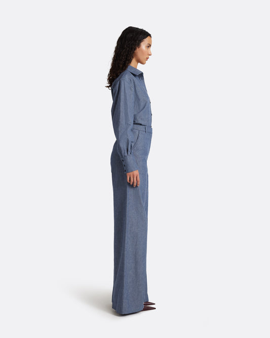 Touca Trouser in Blue blend