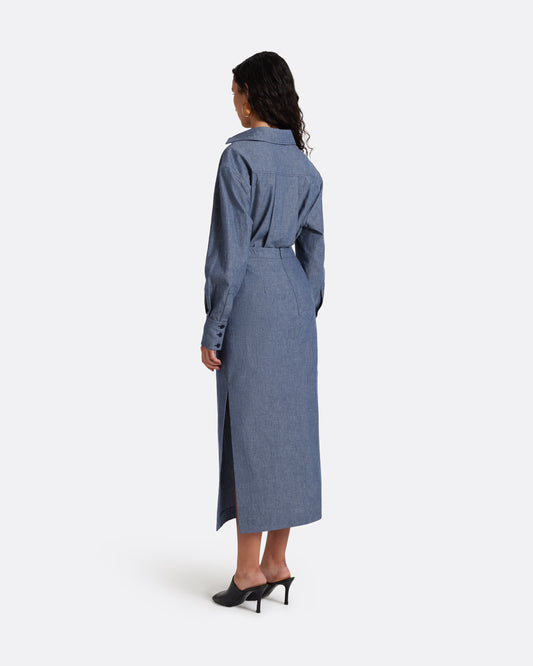 Giada Shirt in Blue Blend