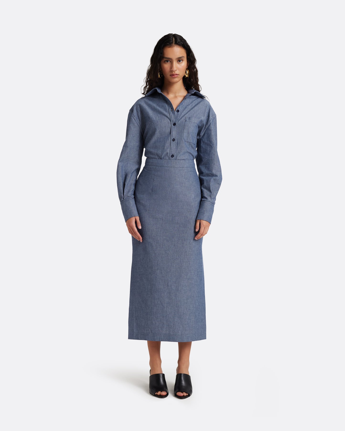 Giada Shirt in Blue Blend