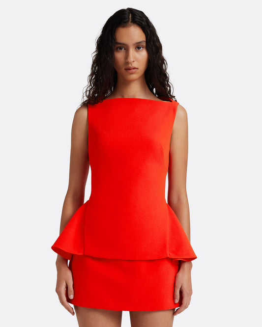 Ashlyn Top in Apple Red