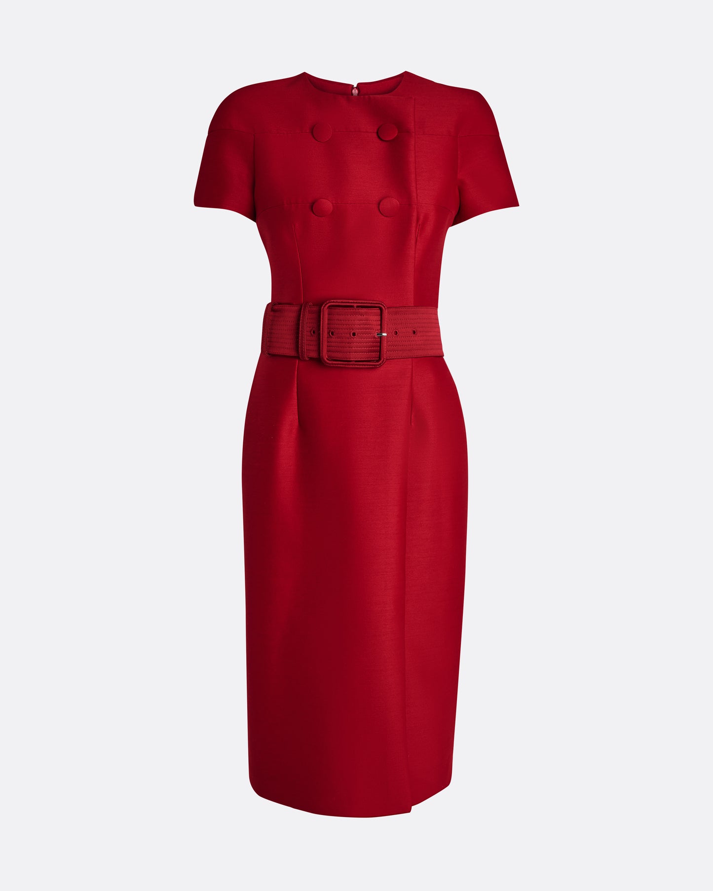 Kamari Midi Dress in Swinton on Radiant Red