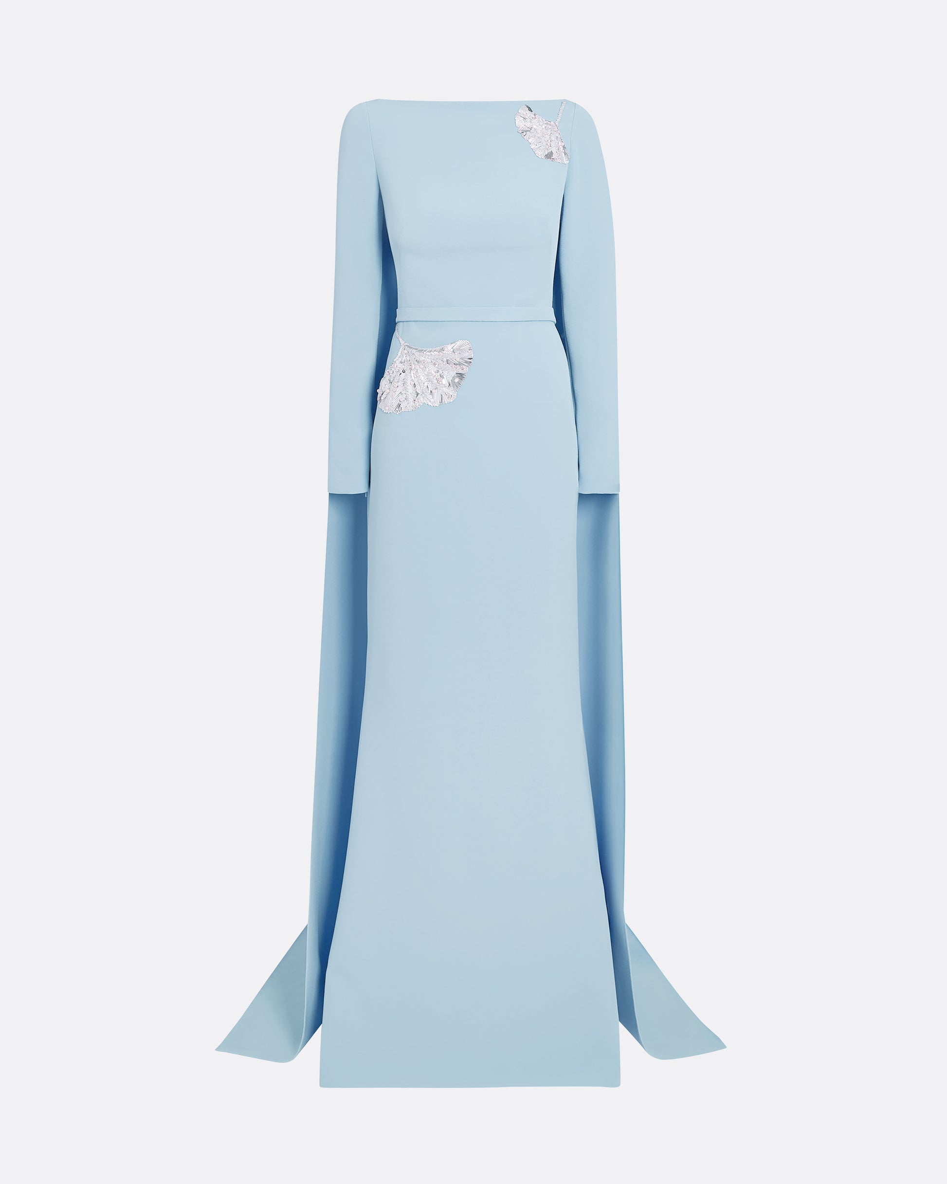 Ginevra Pale Blue Long Dress – Safiyaa London