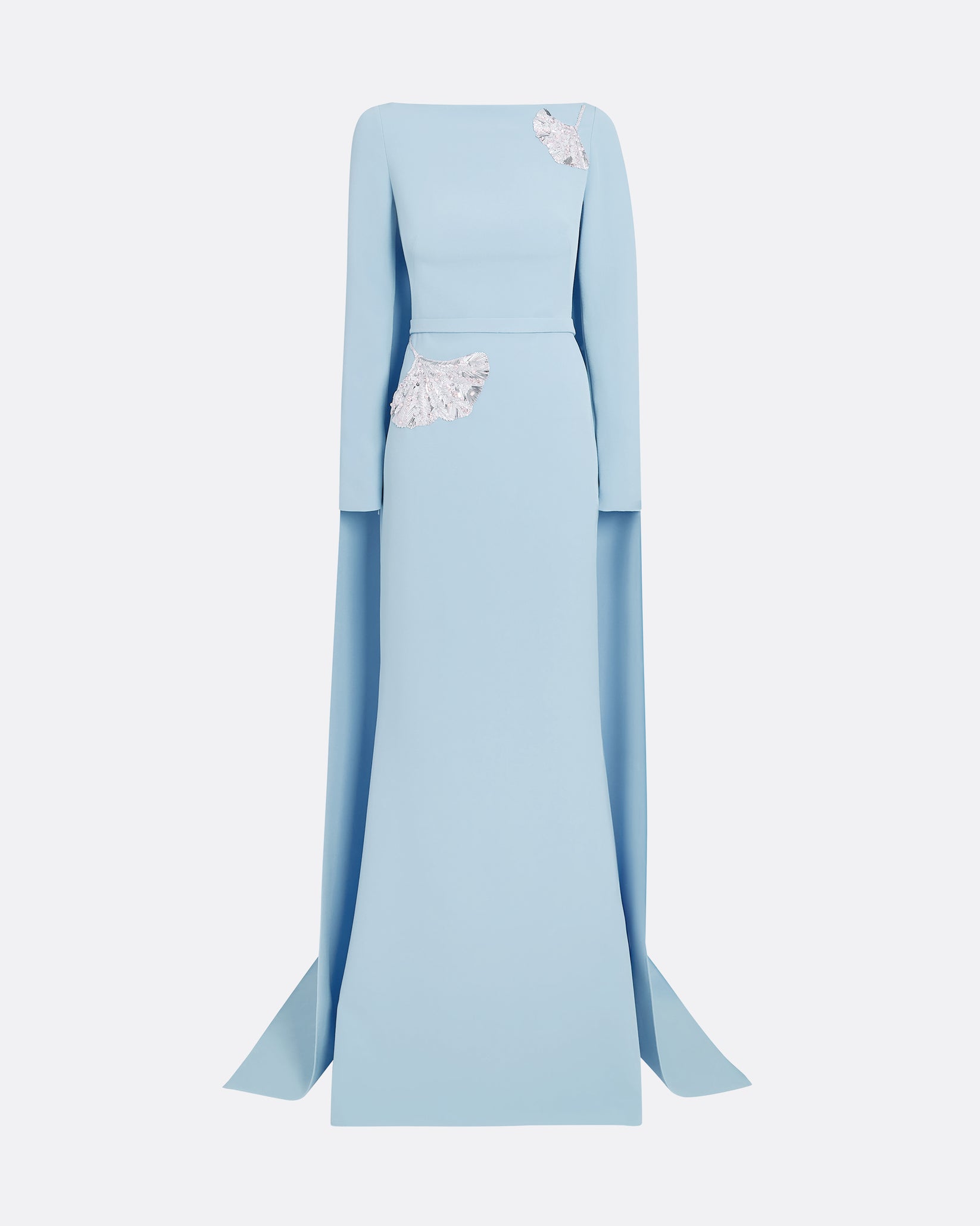 Ginevra Pale Blue Long Dress – Safiyaa London