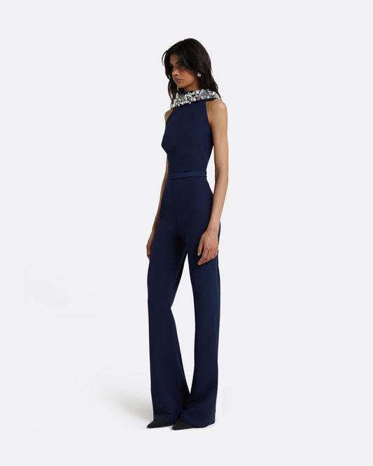 Luna Maritime Embroidered Jumpsuit