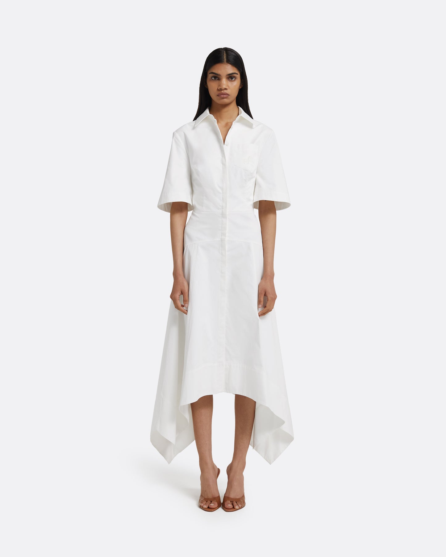 Aster Midi Dress in Ivory