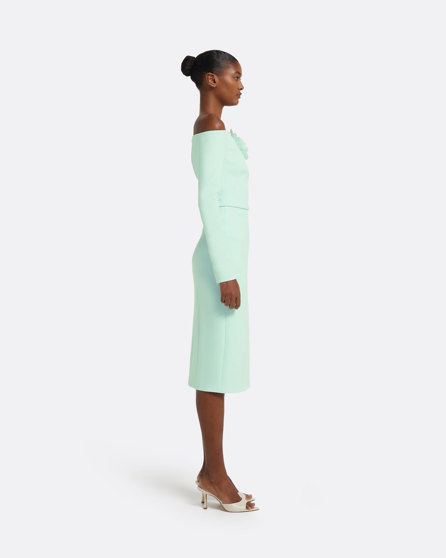Jay Midi Dress in Frost