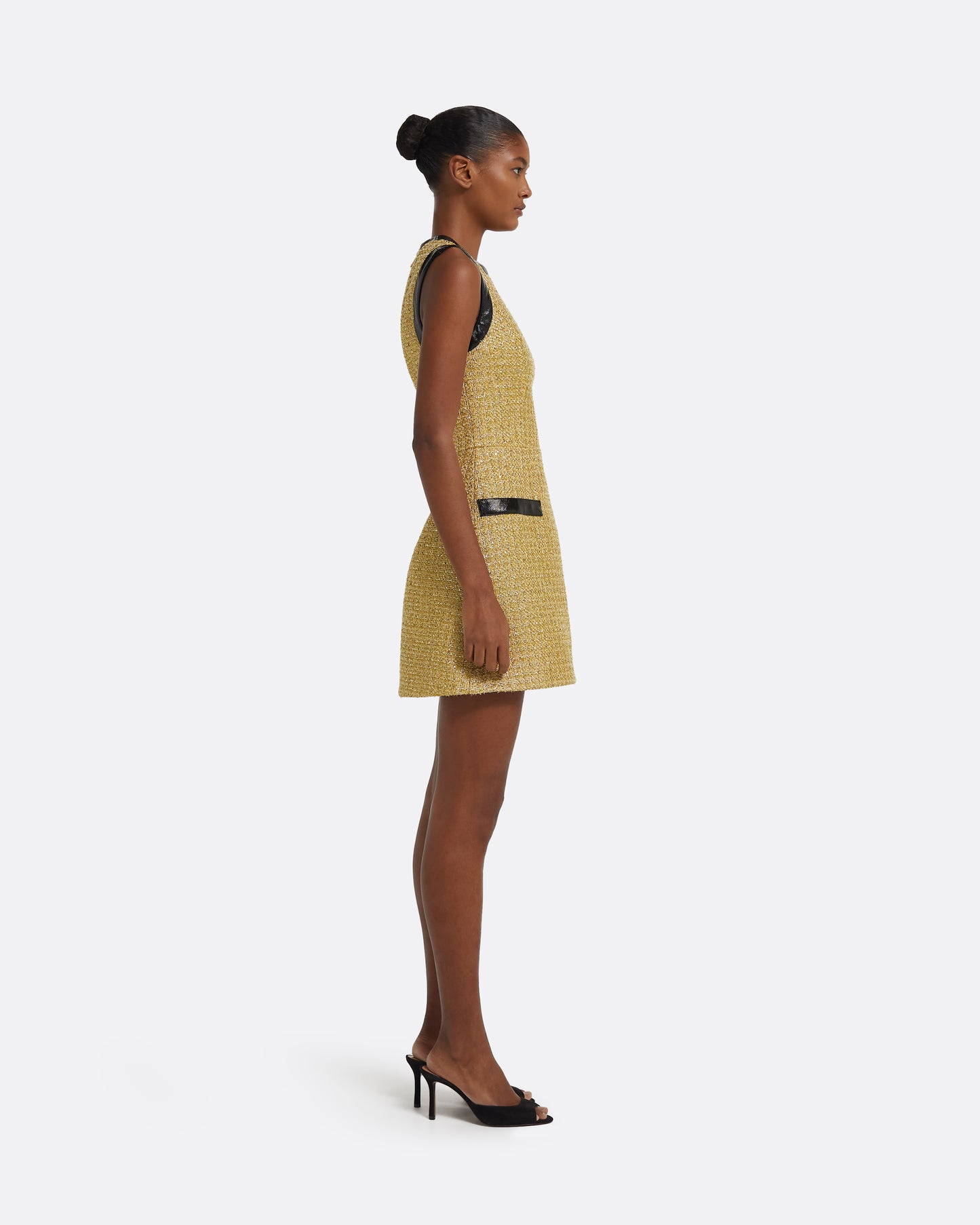 Hailey Short Dress in Yellow Gold