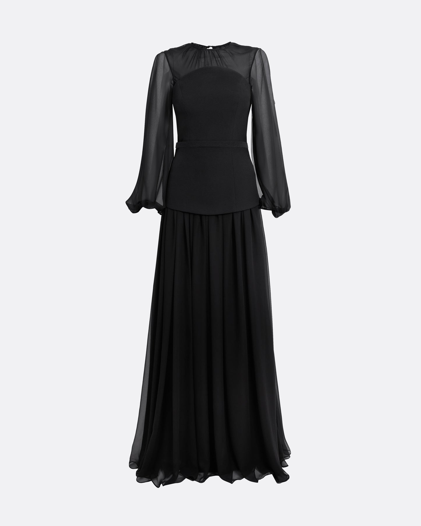 Finley Long Dress in Black