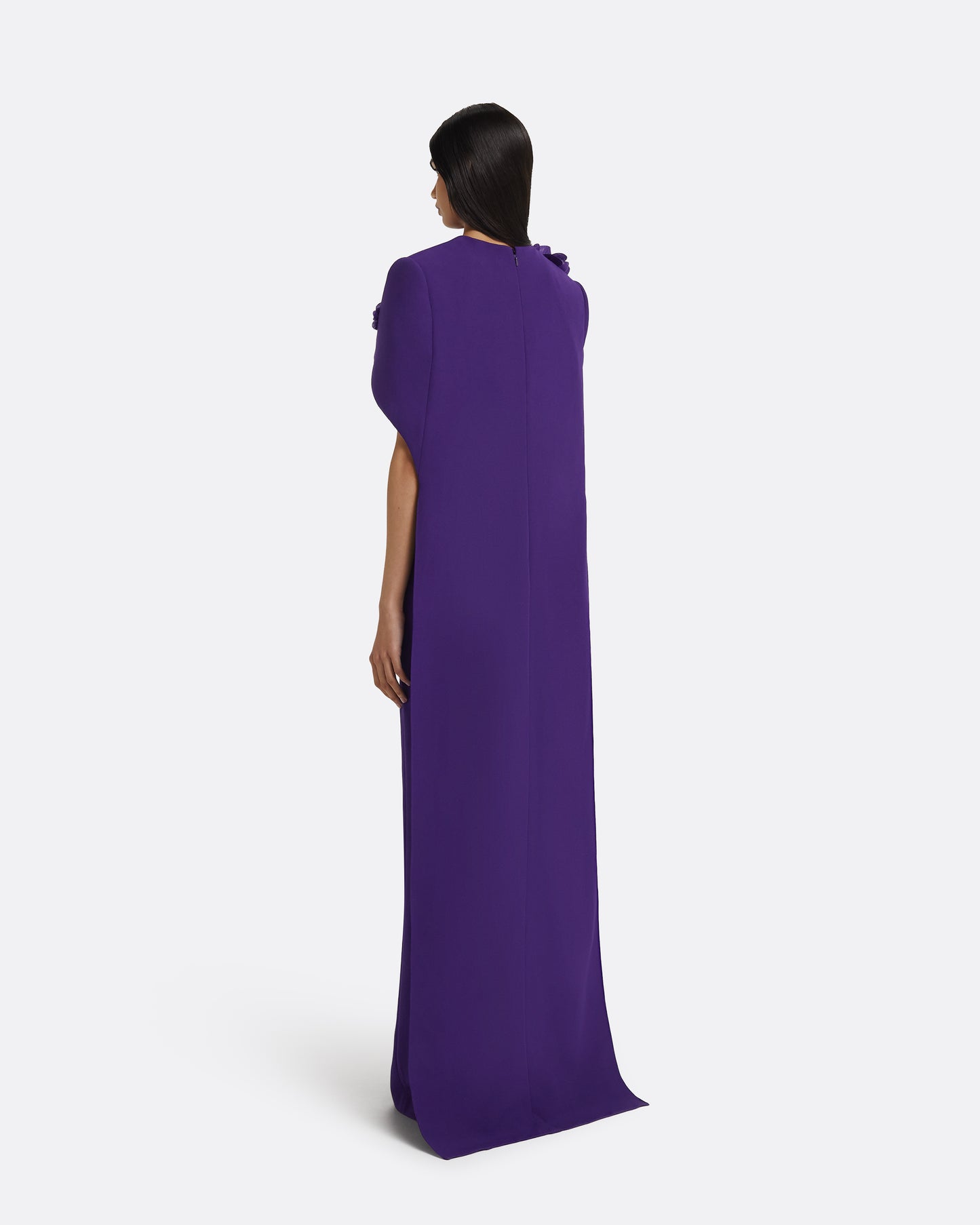 Lennox Long Dress in Pansy with Pansy Embellishment