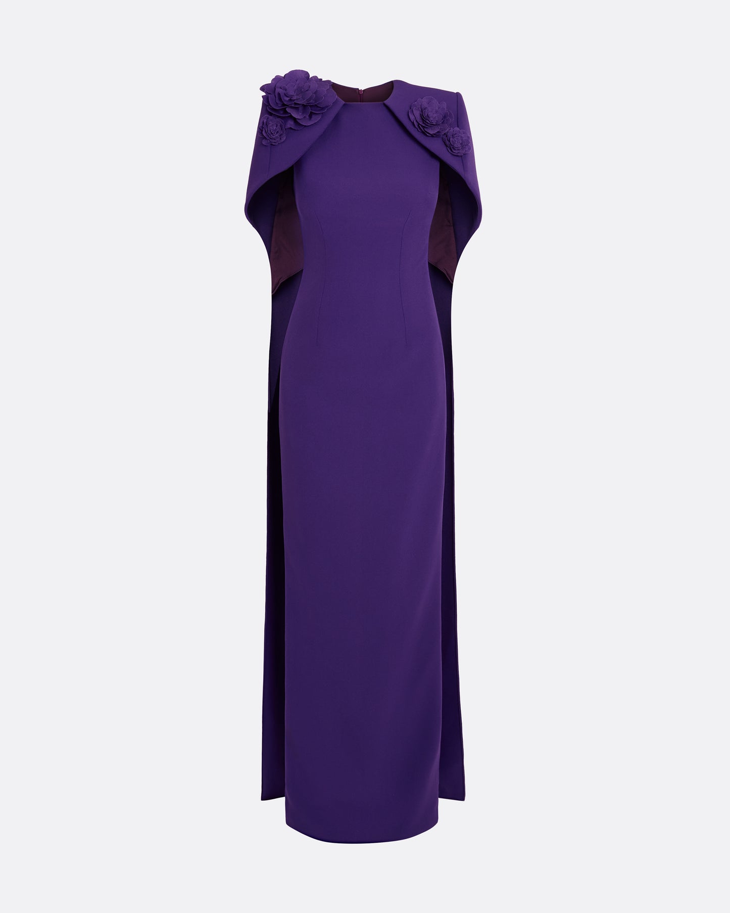 Lennox Long Dress in Pansy with Pansy Embellishment