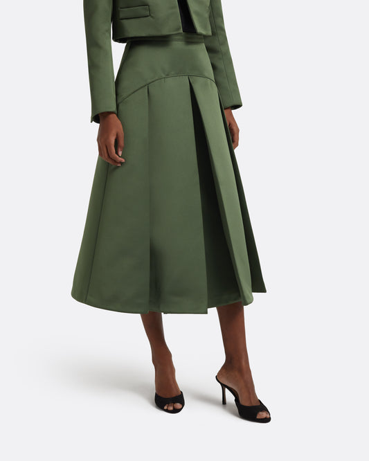Archie Skirt in Moss Green