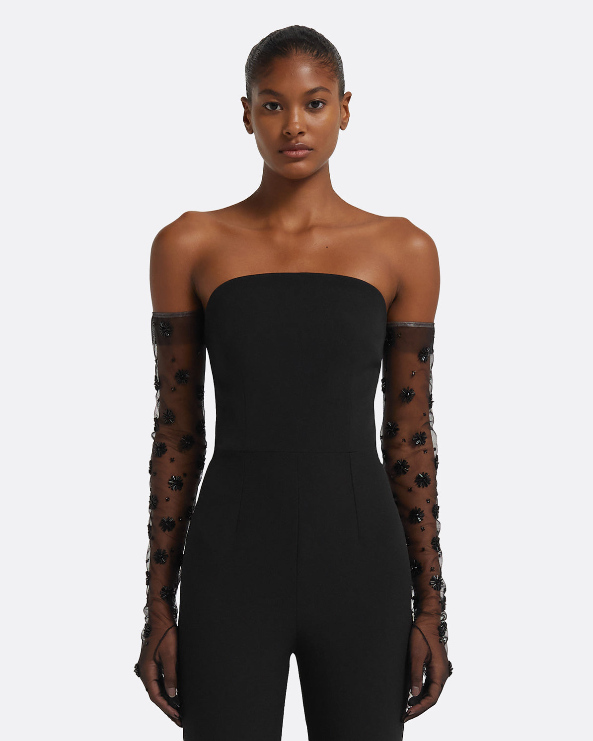 Astin Gloves in Black with Black