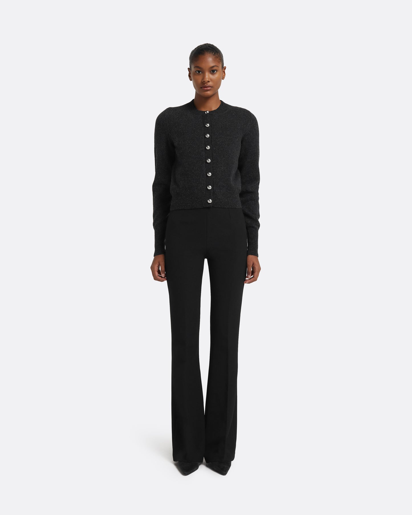 Selen Cardigan in Black Melange