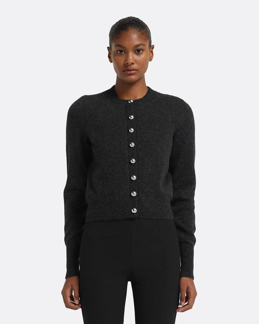 Selen Cardigan in Black Melange