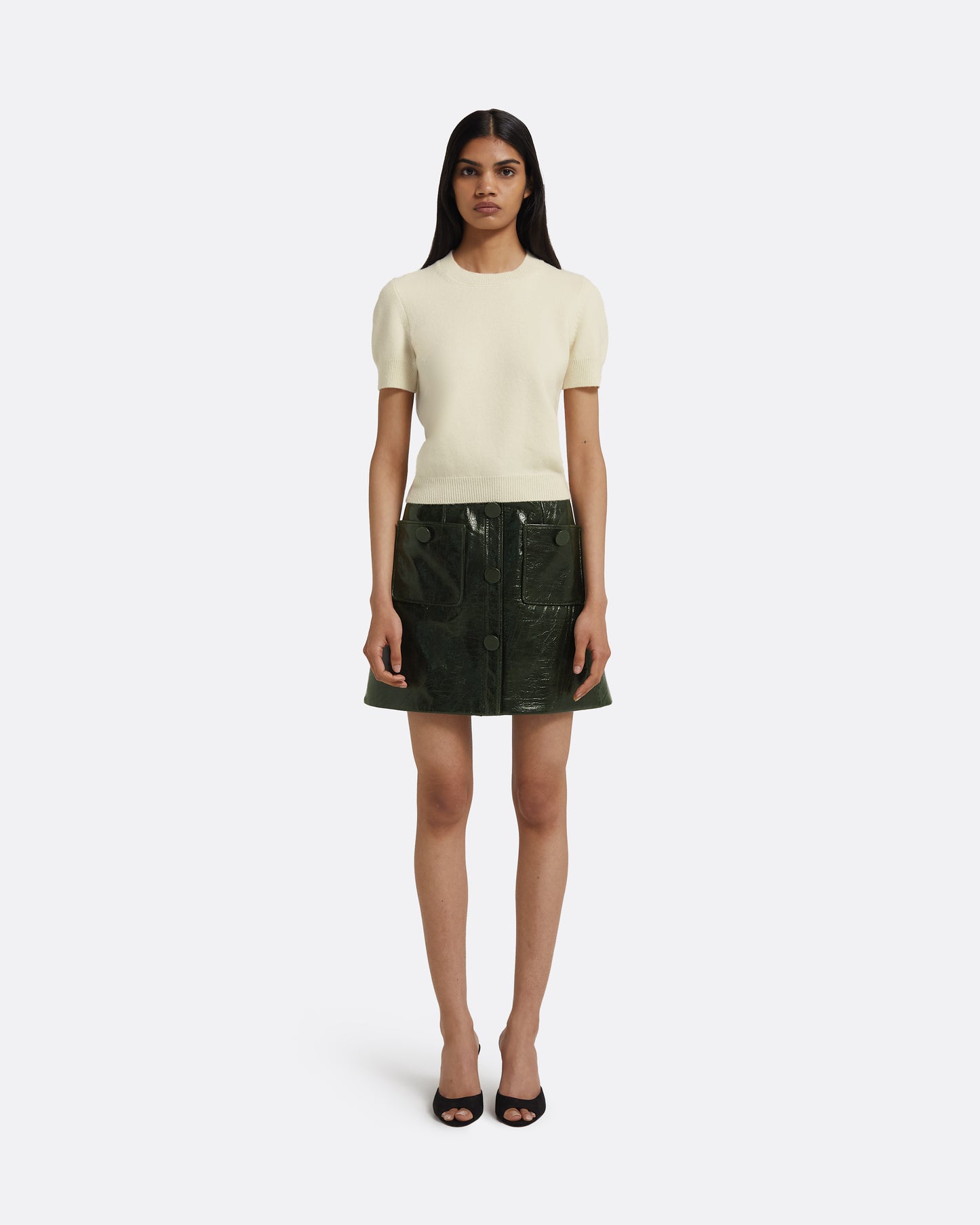 Dallas Skirt in Collard Green