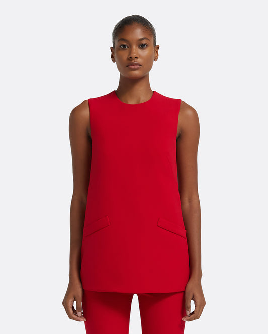 Oscar Top in Crimson