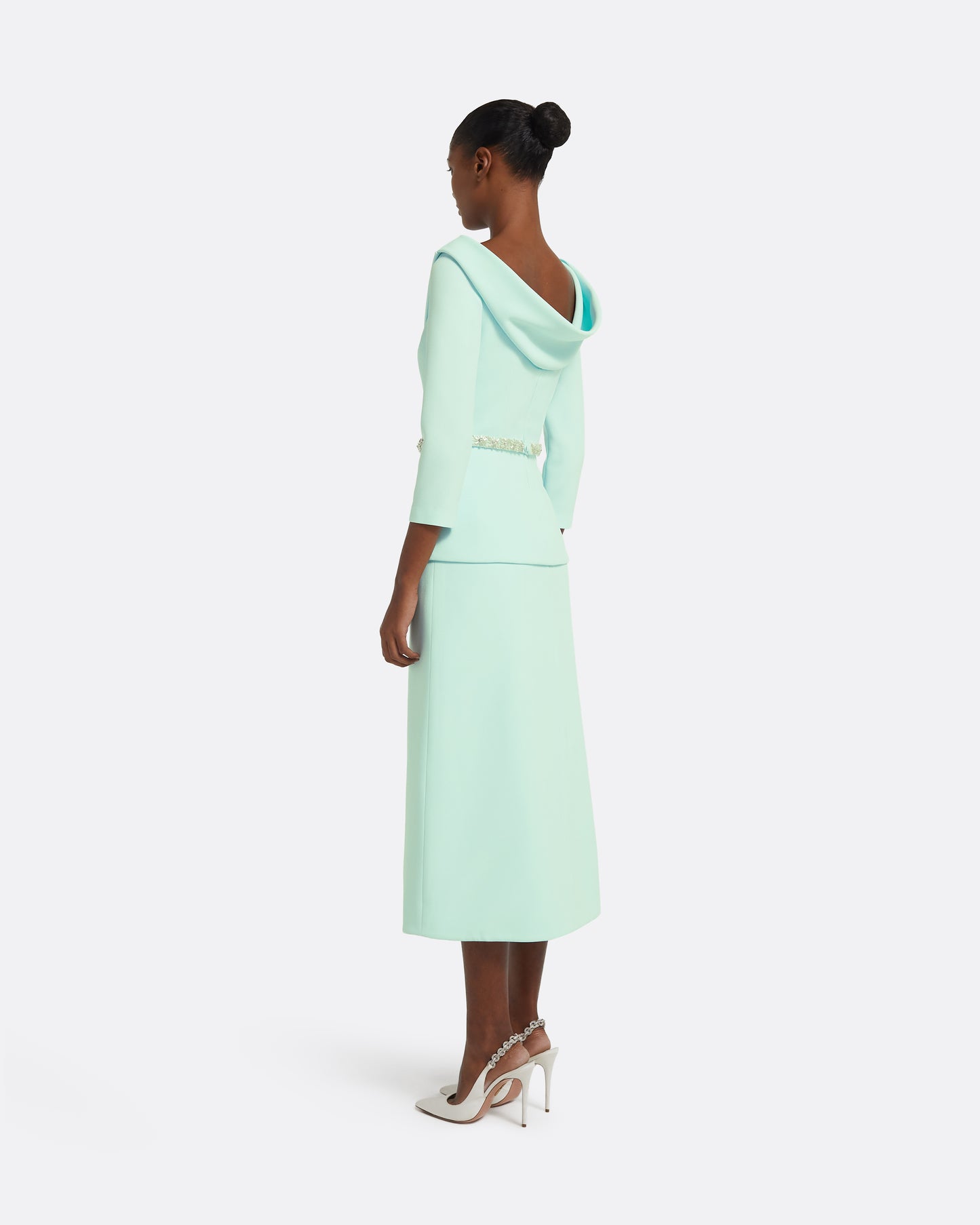 Shawn Top in Frost with Crystal