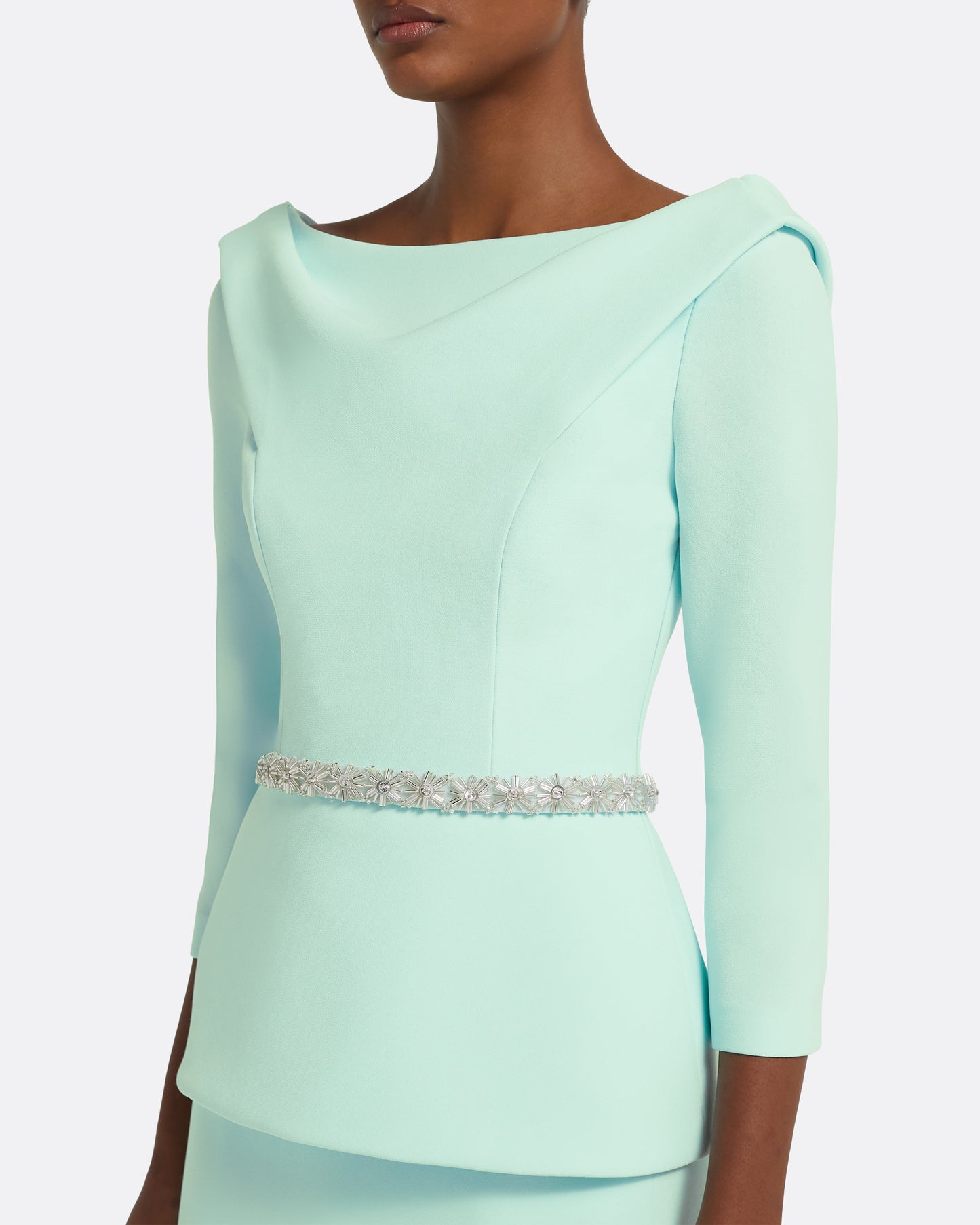 Shawn Top in Frost with Crystal