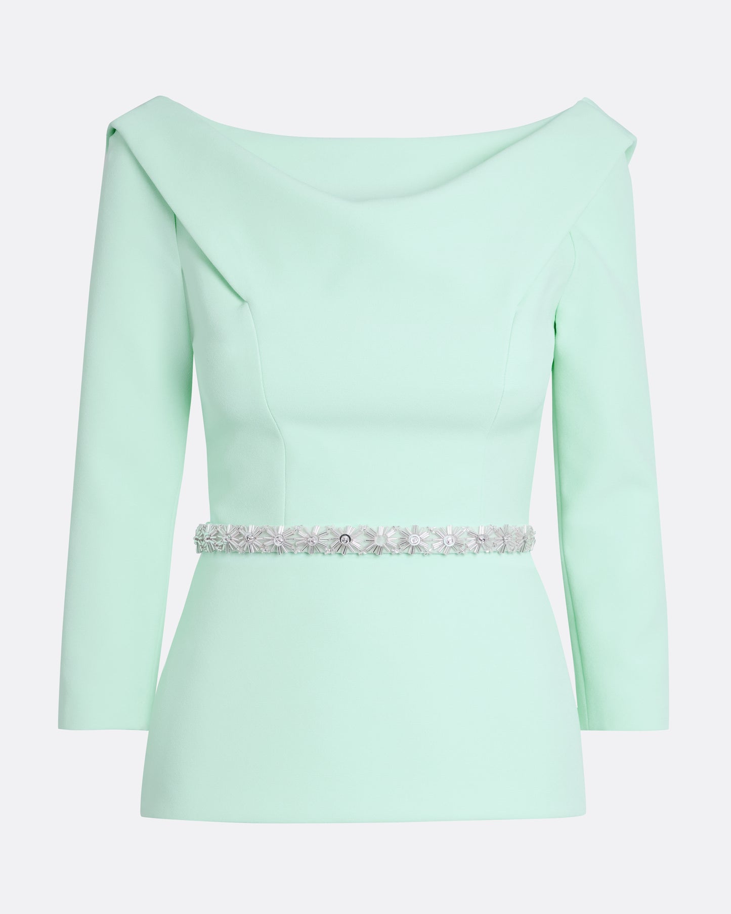 Shawn Top in Frost with Crystal