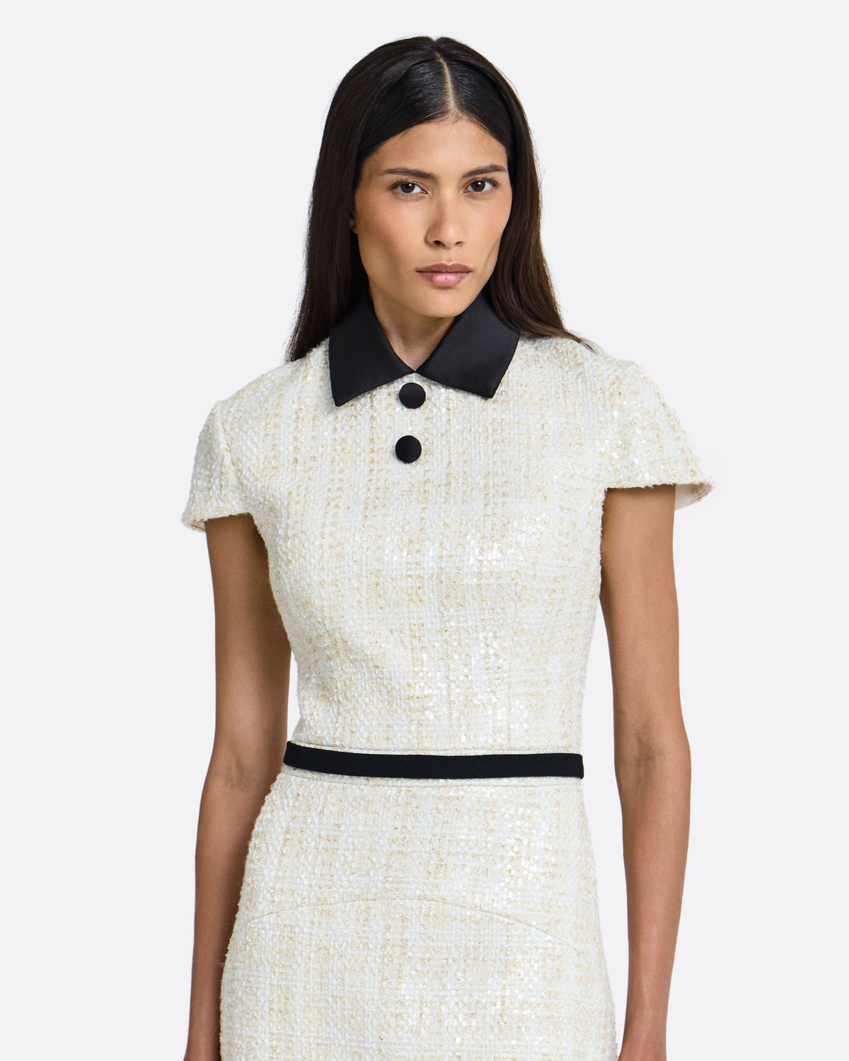 Karoh Short Dress in Golden Ivory