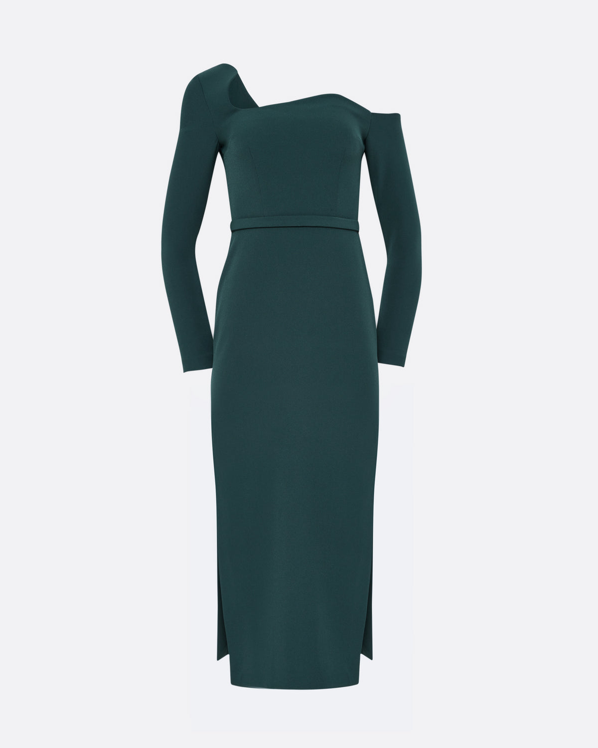 Amia Midi Dress in Darkest Spruce