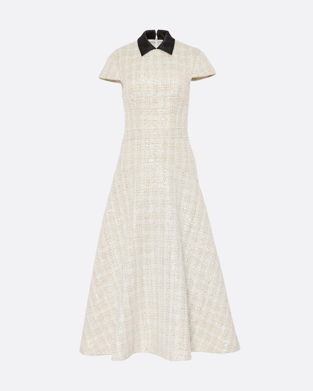 Ascah Midi Dress in Golden Ivory