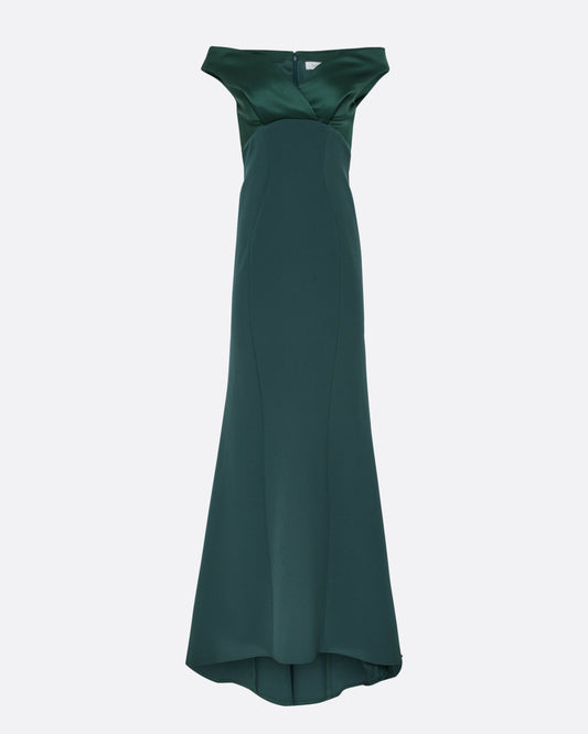 Merissa Long Dress in Darkest Spruce