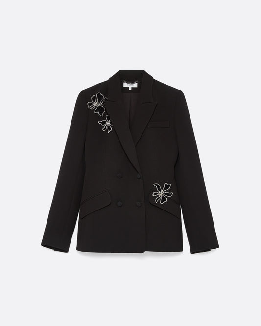 Wynnie Embroidered Jacket in Black