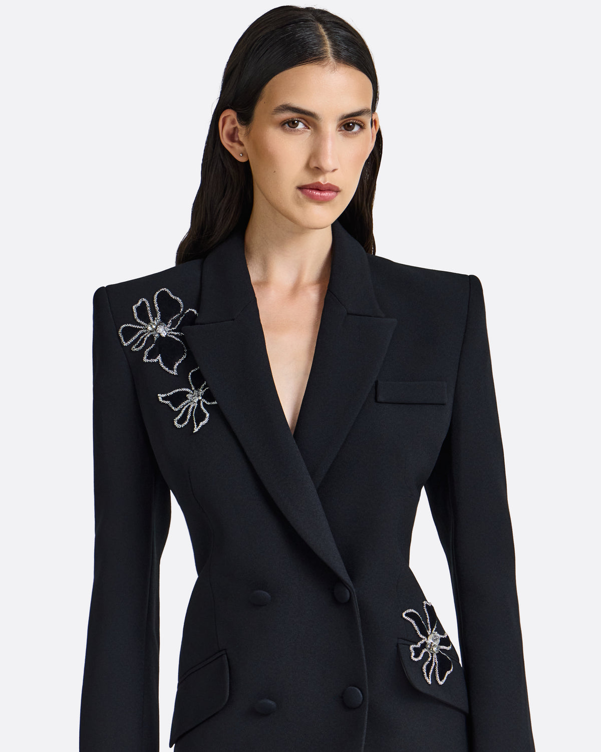 Wynnie Embroidered Jacket in Black