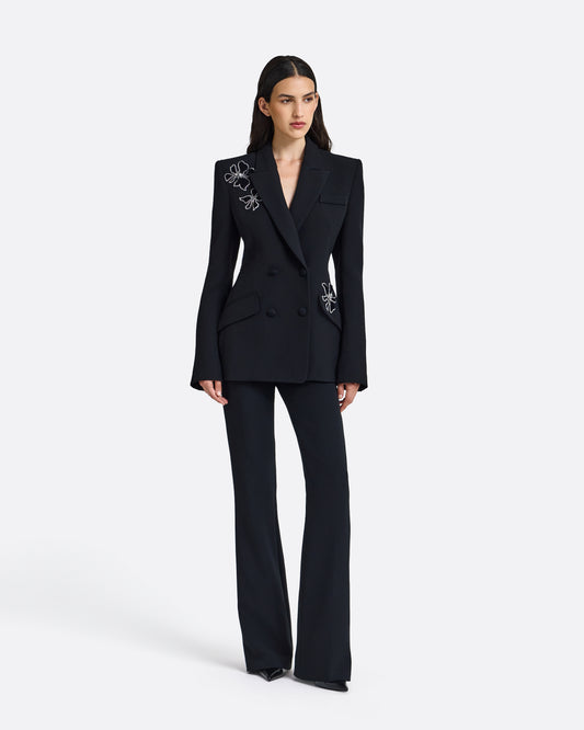 Wynnie Embroidered Jacket in Black
