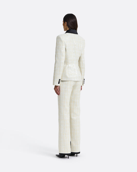 Jeona Trouser in Golden Ivory