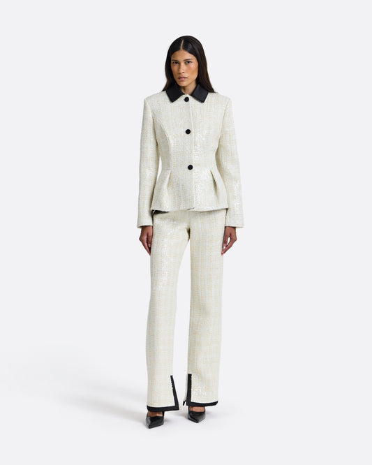 Jeona Trouser in Golden Ivory
