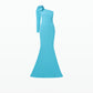 Addie Aquamarine Long Dress