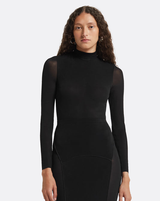 Pansy Black Bodysuit