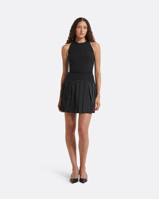 Tonina Black Short Dress