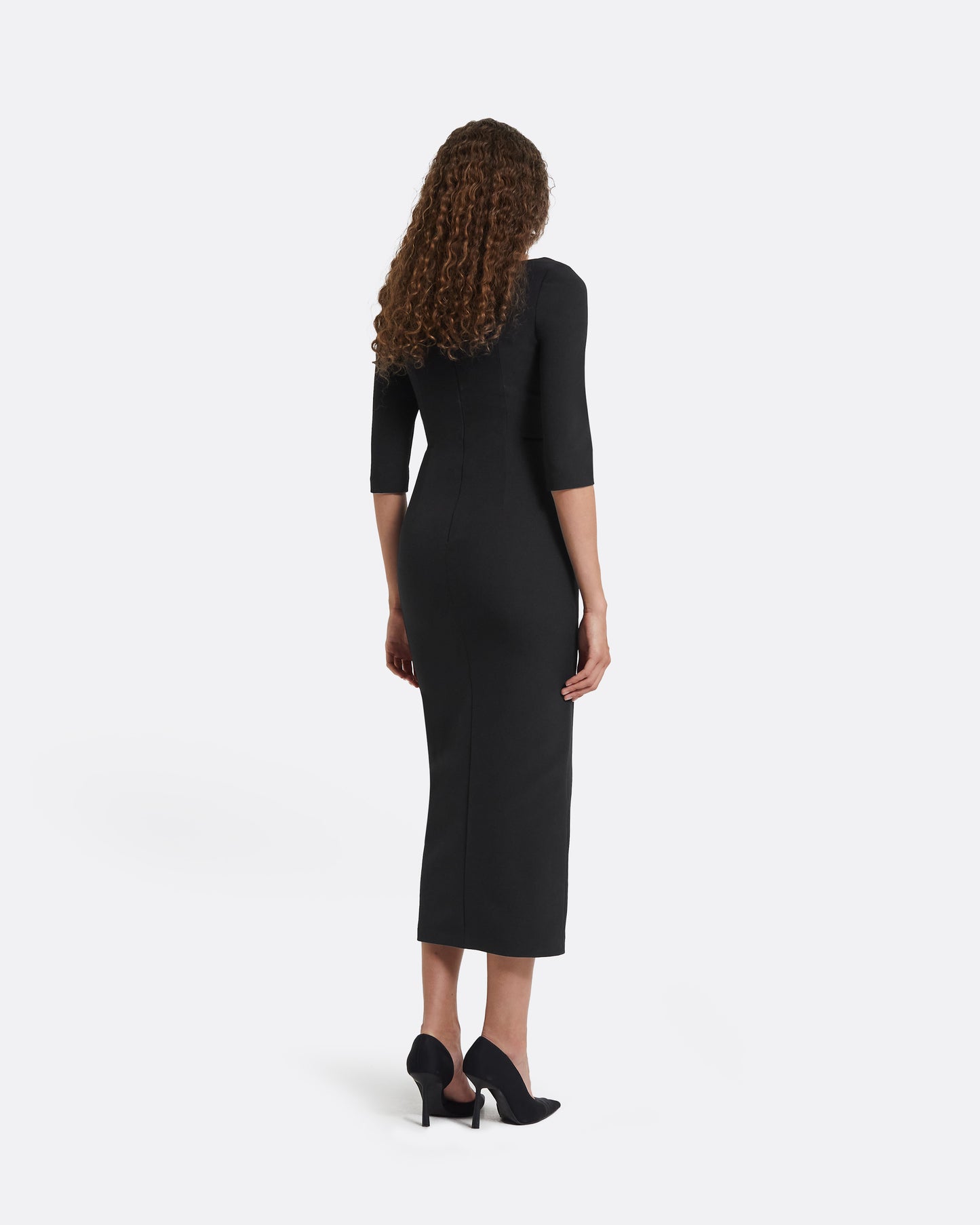 Derya Black Midi Dress