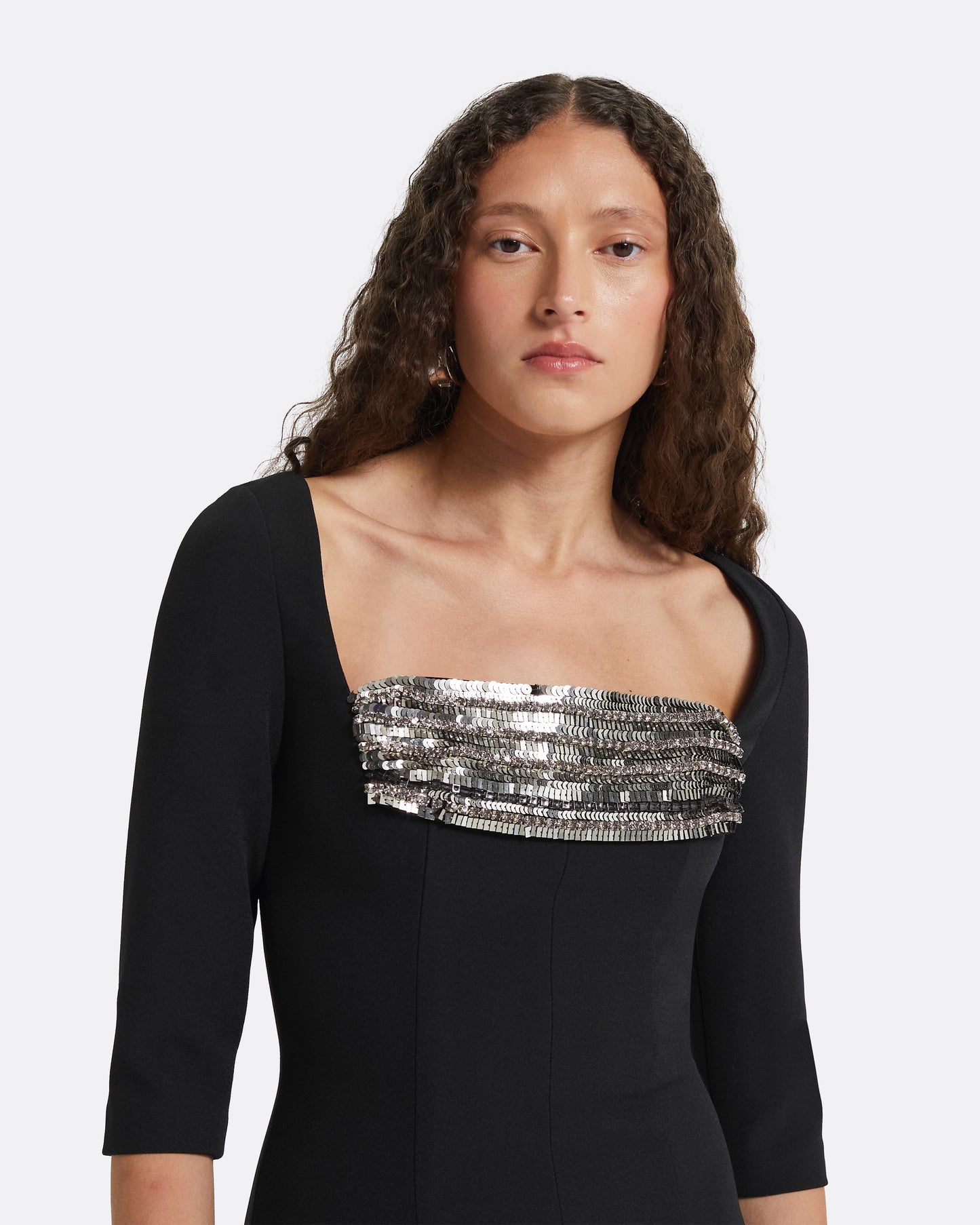 Derya Black Midi Dress