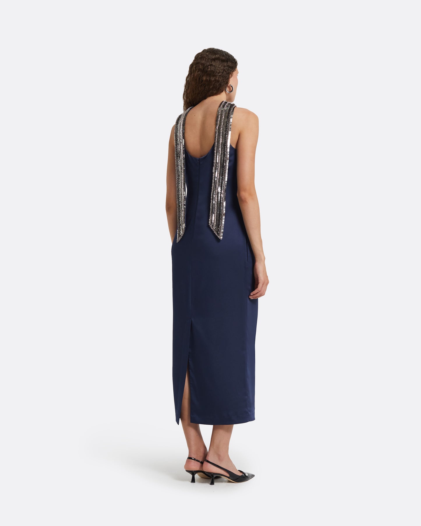 Fenix Midnight Navy Midi Dress