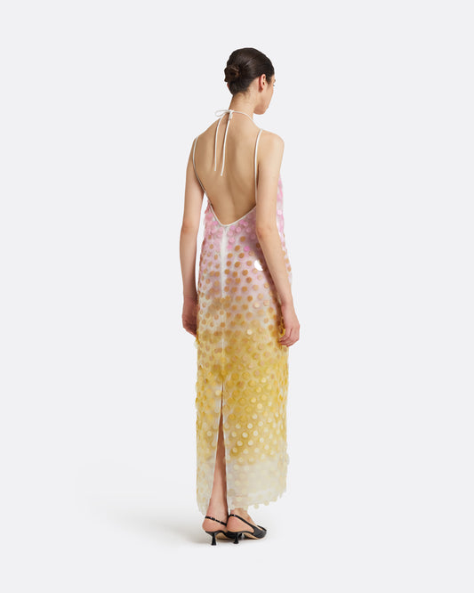 Chloe Multi-Pastels Midi Dress