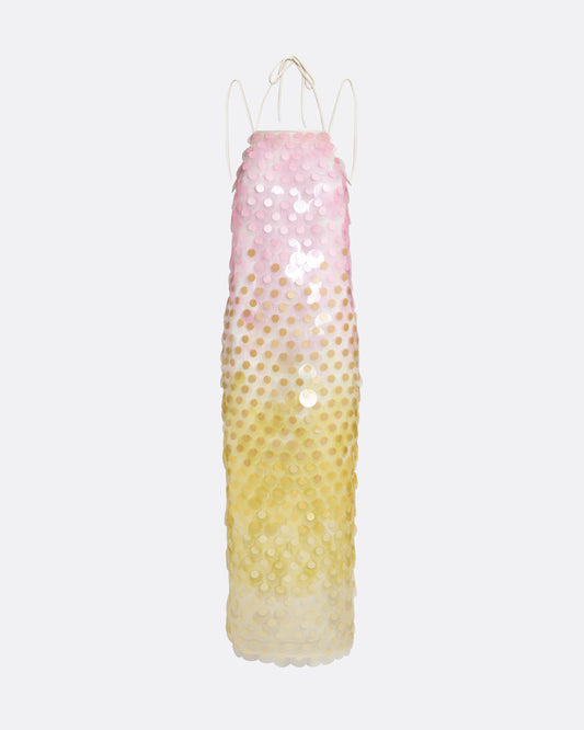 Chloe Multi-Pastels Midi Dress