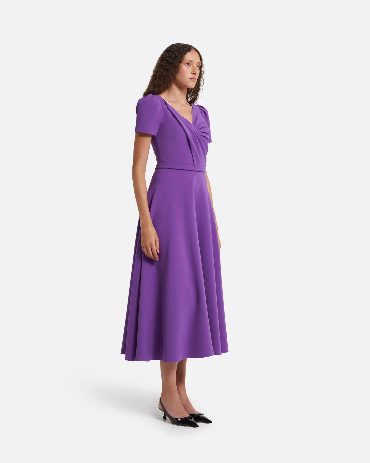 Cecilia Lilac Midi Dress – Safiyaa London Cecilia Lilac Midi Dress – Safiyaa London