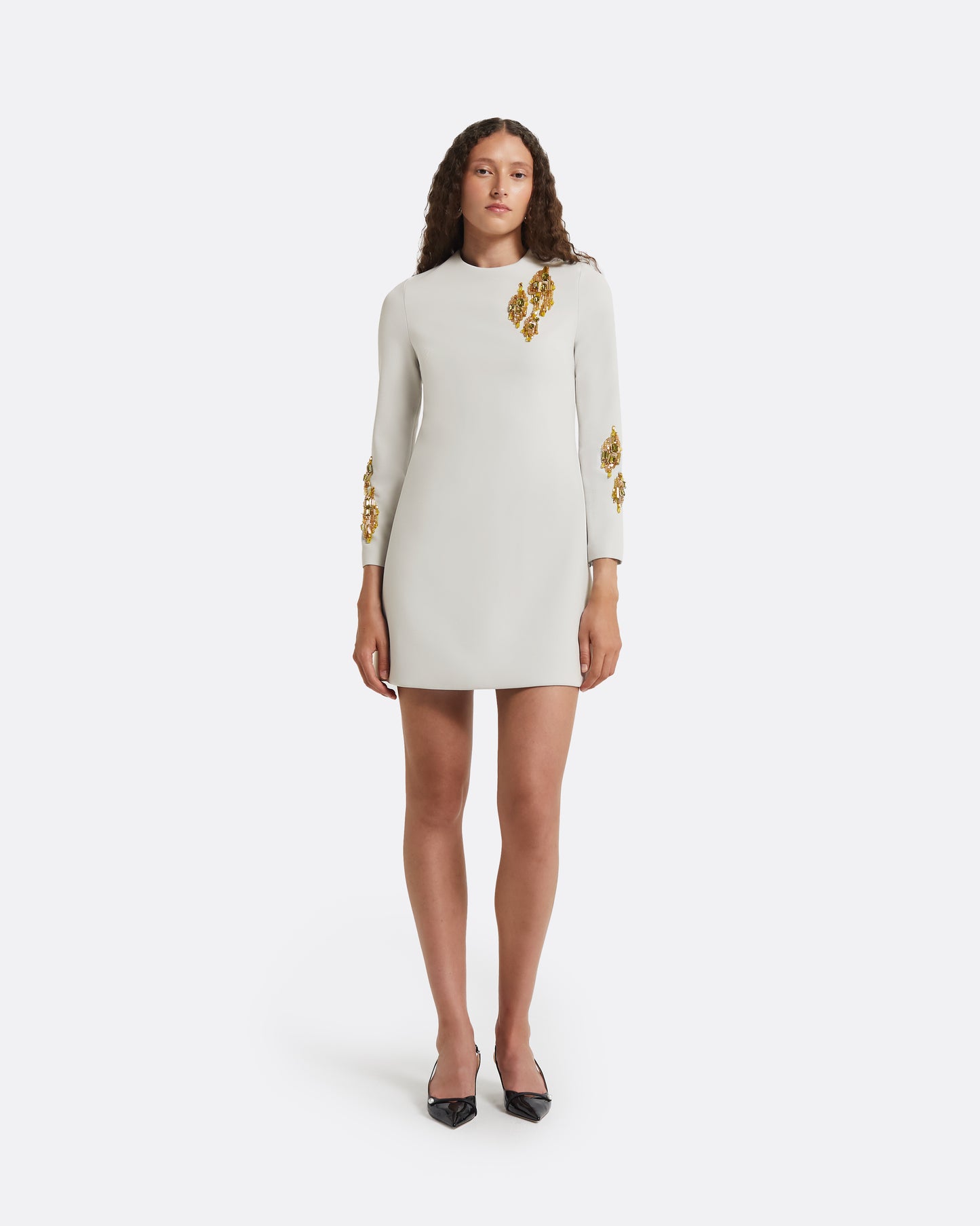 Reffie Stone Grey Short Dress
