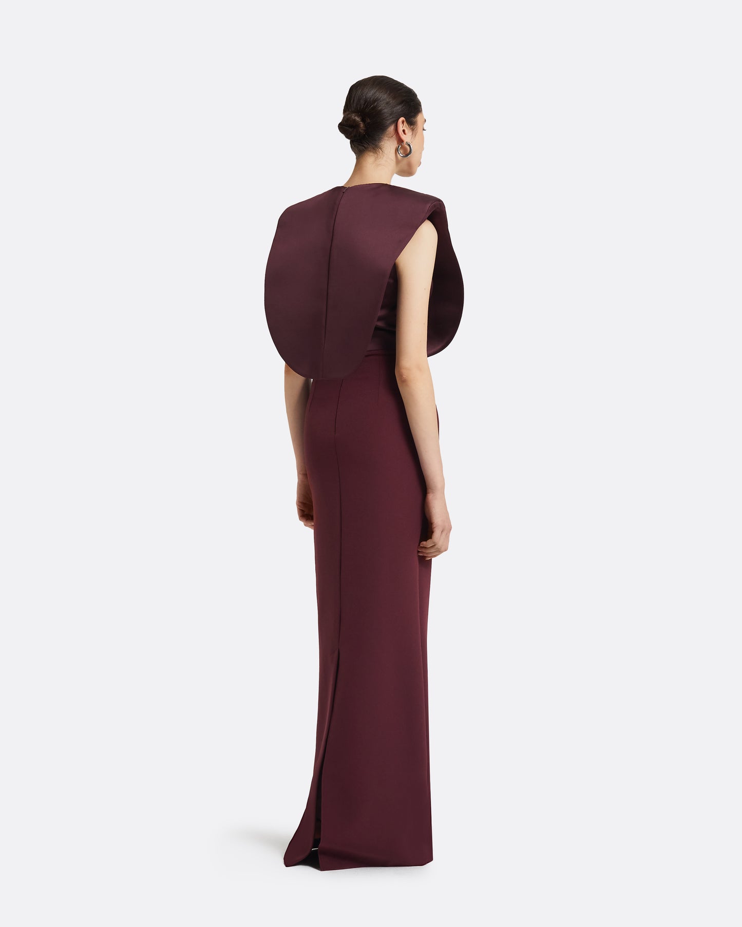 Beril Wine Long Dress