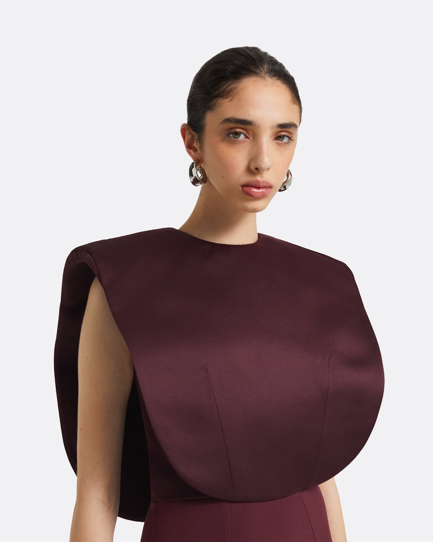 Beril Wine Long Dress