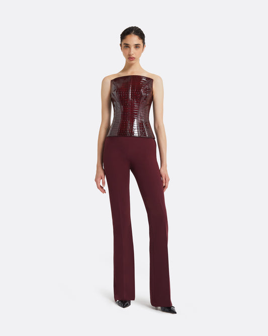 Alexa Burgundy Trousers